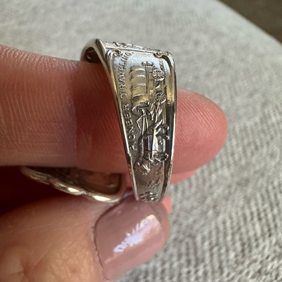 STERLING Souvenir Spoon Ring - Picture 9 of 17